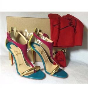 Christian Louboutin Athena Alta Multicolor Pumps